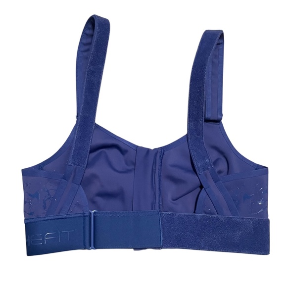 Shefit Zip Front Blue Sports Bra‎ Size S - Picture 4 of 5